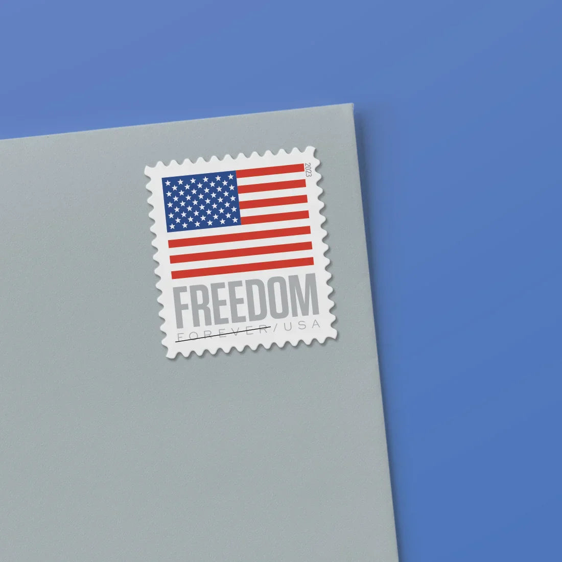 Forever Stamps 2023 U.S. Flag Coil-Modern Patriotic Symbol, First-Class Postage