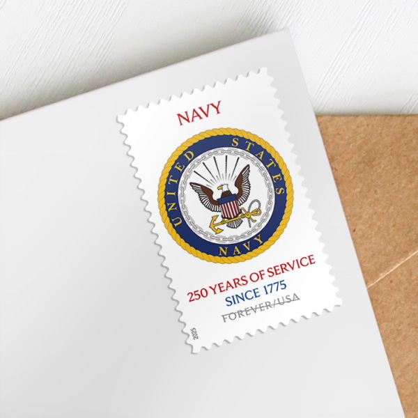Forever Stamps 2025 Navy-250 Years of Service, Honor & Service, First-Class Postage