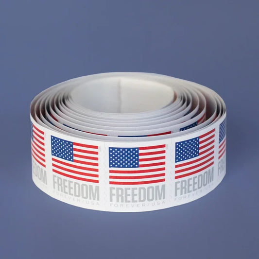 Forever Stamps 2023 U.S. Flag Coil-Modern Patriotic Symbol, First-Class Postage