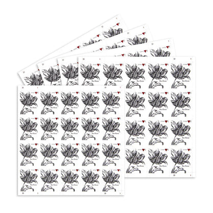 Two-Ounce Stamps 2015 Tulip-Wedding Invitation, First-Class Postage
