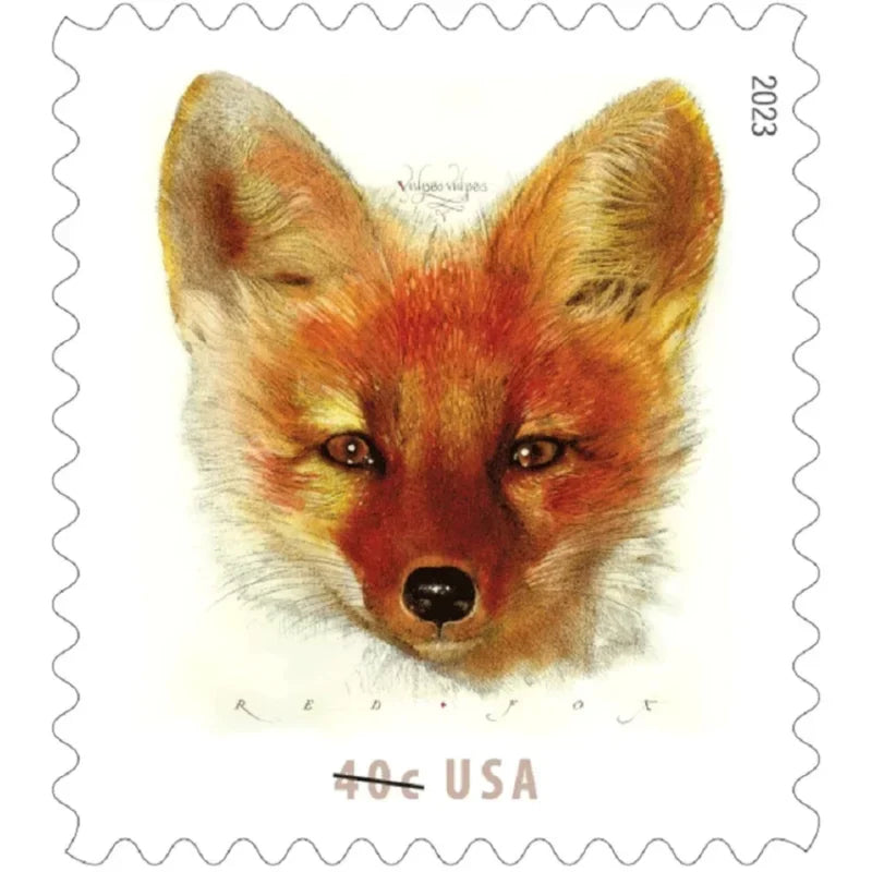 40¡é Stamps 2023 Red Fox-Wildlife Series, First-Class Rate