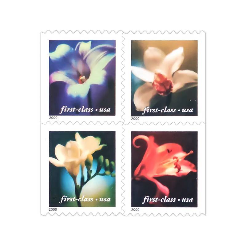 First Class Stamps 2000 Four Flowers-Nature Series, Fixed Rate Postage