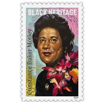 Forever Stamps 2024 Constance Baker Motley-Black Heritage, First-Class Postage