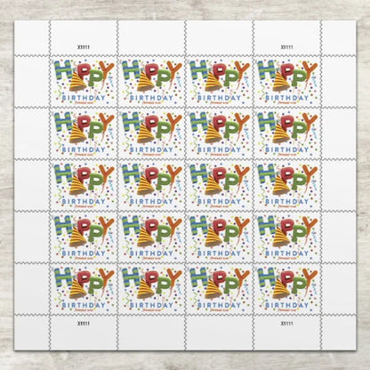 Forever Stamps 2021 Happy Birthday-Celebration, First-Class Postage