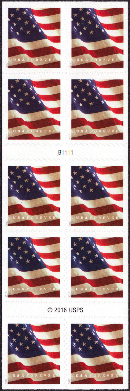 Forever Stamps 2017 U.S. Flag-Patriotic Symbol, First-Class Postage