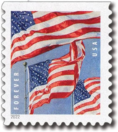 Forever Stamps 2022 U.S. Flag-Patriotic Symbol, First-Class Postage