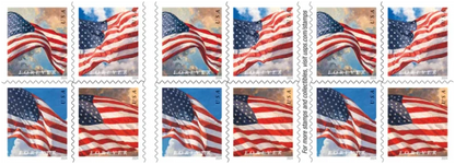 Forever Stamps 2024 U.S. Flags-Patriotic Symbol, First-Class Postage