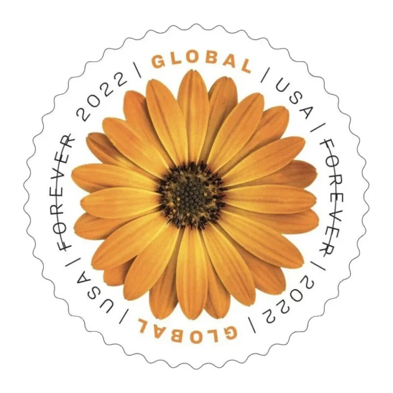 Global Forever Stamps 2022 African Daisy-International Rate