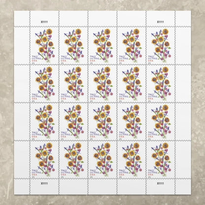 Two-Ounce Stamps 2022 Sunflower Bouquet-Wedding Invitation, First-Class Rate