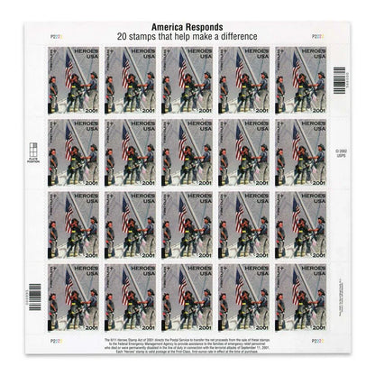 First-Class Stamps 2002 Heroes-Honor & Service, Postage