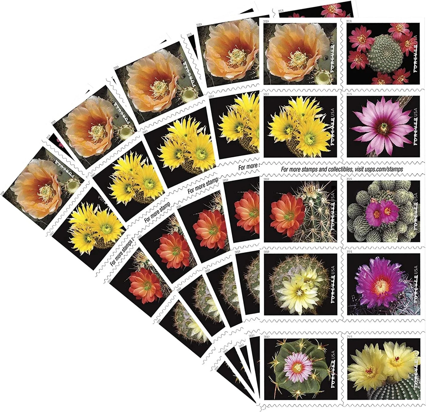 Forever Stamps 2019 Cactus Flowers-Nature Series, First-Class Postage