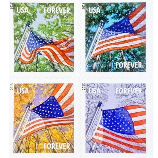 Forever Stamps 2013 A Flag for All Seasons-Patriotic Symbol & Seasonal Celebration, First-Class Postage