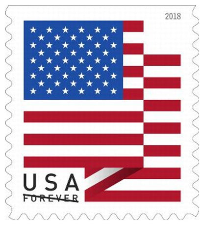 Forever Stamps 2018 U.S. Flag-Patriotic Symbol, First-Class Postage
