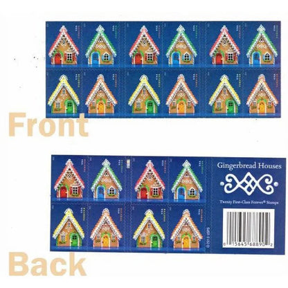 Forever Stamps 2013 Gingerbread Houses-Holiday Celebration, First-Class Postage