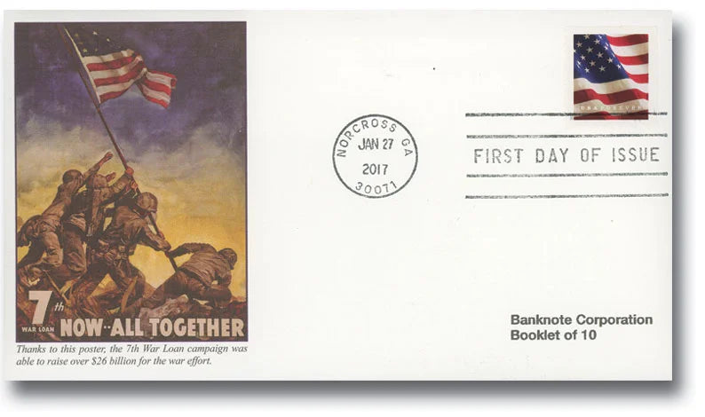 Forever Stamps 2017 U.S. Flag-Patriotic Symbol, First-Class Postage