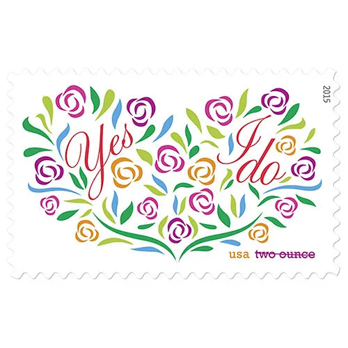 Two-Ounce Stamps 2015 Yes, I Do-Wedding Invitation, First-Class Postage