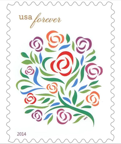 Forever Stamps 2014 Where Dreams Blossom-Wedding Invitation, First-Class Postage