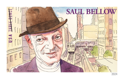 Three-Ounce Stamps 2024 Saul Bellow-Commemorative Issue, First-Class Rate