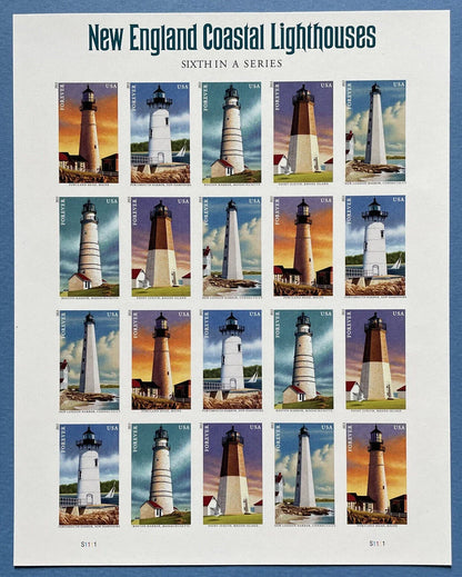 Forever Stamps 2013 Mid Atlantic Lighthouses-First-Class Postage