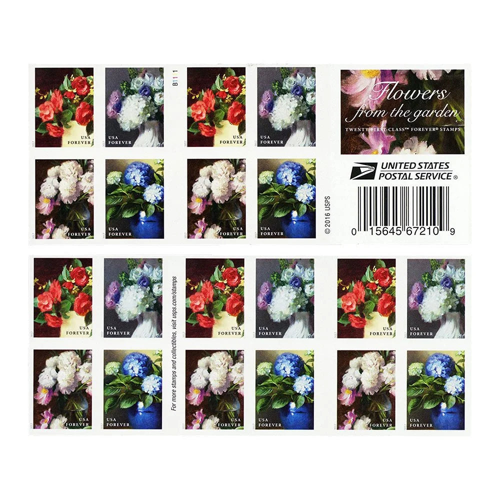 Forever Stamps 2017 Flowers from the Garden-Nature Series, First-Class Postage