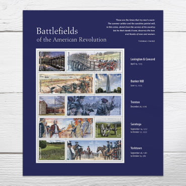 Forever Stamps 2025 Battlefields of the American Revolution-Commemorative Issue, First-Class Postage