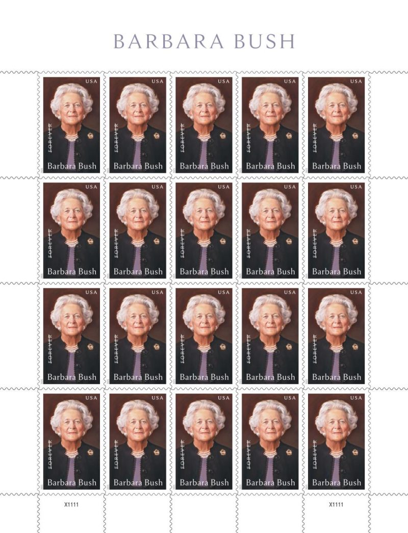 Forever Stamps 2025 Barbara Bush-Commemorative, First-Class Postage