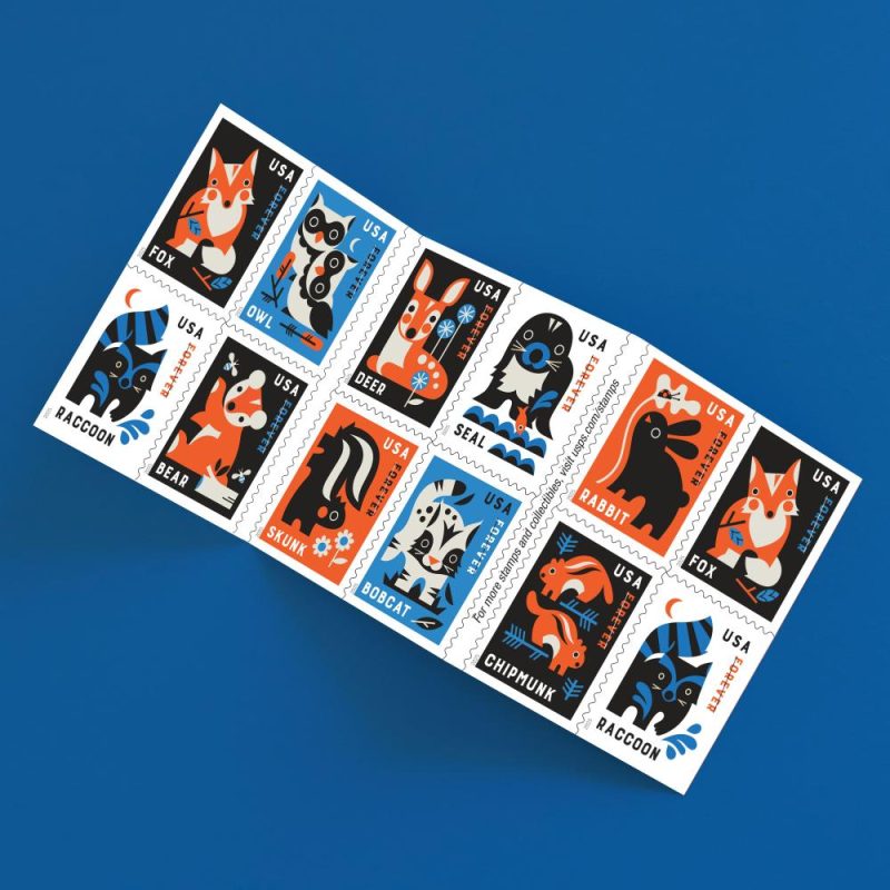 Forever Stamps 2025 Baby Wild Animals-Nature Series, First-Class Postage